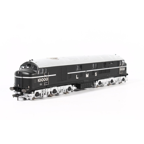 1052 - Dapol OO gauge model railway 10000AP Class 10000/10001 diesel locomotive LMS 10000 black with chrome... 