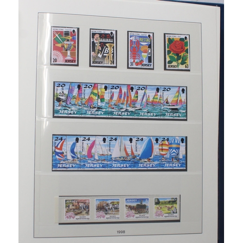 1199 - JERSEY stamp collection containing mint stamps, presentation packs etc. spanning 1969-2000 held acro... 