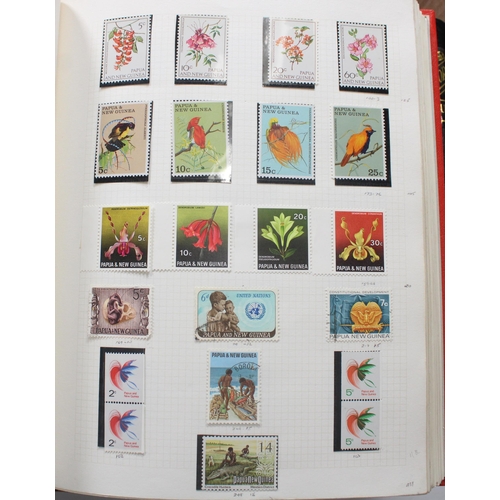 1202 - 20th century used world stamp collection held across 15+ albums, some thematics including animals, b... 