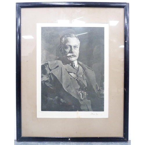 12 - After Sir James Guthrie (Scottish, 1859 - 1930)Portrait of Field Marshal Earl Haig, c. 1923Signed re... 