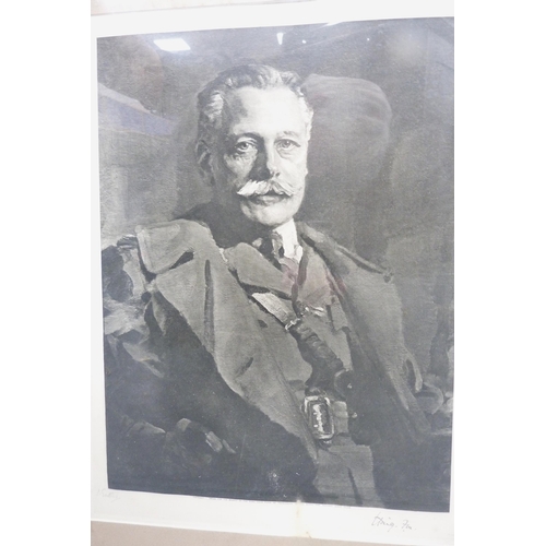 12 - After Sir James Guthrie (Scottish, 1859 - 1930)Portrait of Field Marshal Earl Haig, c. 1923Signed re... 