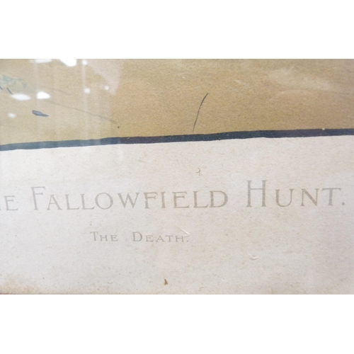 13 - After Cecil Aldin (British, 1870 - 1935)The Fallowfield Hunt: 'Full Cry' and 'The Death'Colour litho... 