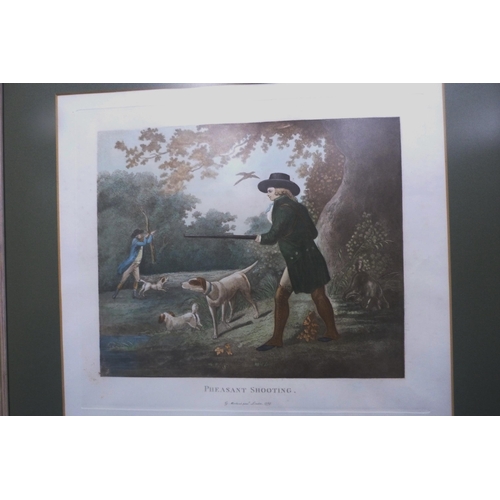 14 - After George Morland (British, 1762 - 1804)'Partridge Shooting' and 'Pheasant Shooting'Colour prints... 