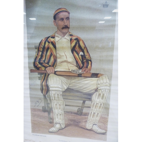 22 - After Sir Leslie Matthew Ward 'Spy' - Vanity Fair'Yorkshire Cricket', 'Cricket' and 'Australian Cric... 