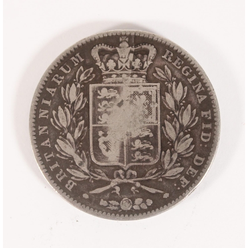 1221 - UNITED KINGDOM Queen Victoria (1837-1901) silver crown 1844 cinquefoil stops S3882.