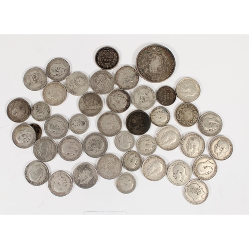 1236 - UNITED KINGDOM pre 1920 silver coins from circulation to include Queen Victoria (1837-1901) silver c... 