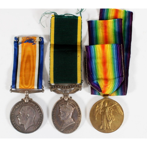 1346 - Medals of 7894144 / 103754 Trooper / Air Mechanic First Class H Johnston of the Wiltshire Yeomanry /... 