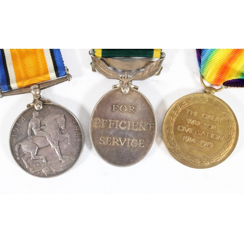 1346 - Medals of 7894144 / 103754 Trooper / Air Mechanic First Class H Johnston of the Wiltshire Yeomanry /... 