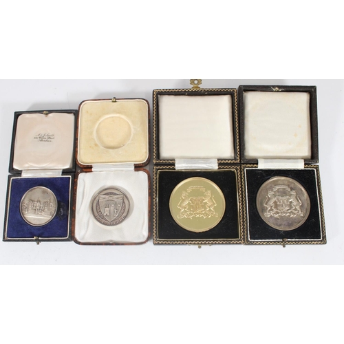 1350 - 1950s Aberdeen Grammar School silver Scholastic medals of Alastair M North comprising a large silver... 