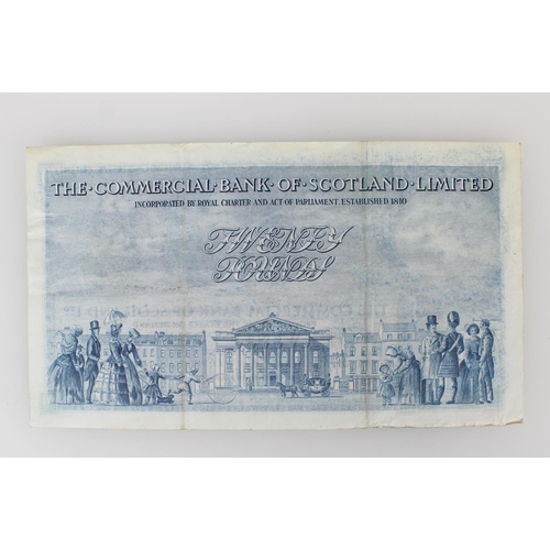 1297 - THE COMMERCIAL BANK OF SCOTLAND LIMITED, twenty pound £20 banknote 2nd January 1954, Macdonald... 