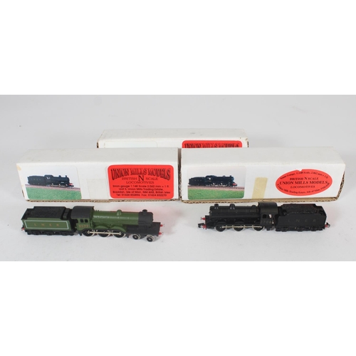 1064 - Union Mills Models of the Isle of Man N Scale model railways locomotives to include 0-6-0 J39 Class ... 