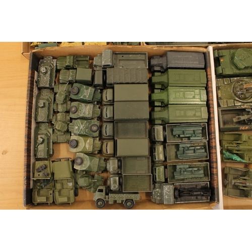 1061 - Over 90 Dinky and other diecast military model vehicles to include 677 Armoured Command Vehicle, 622... 