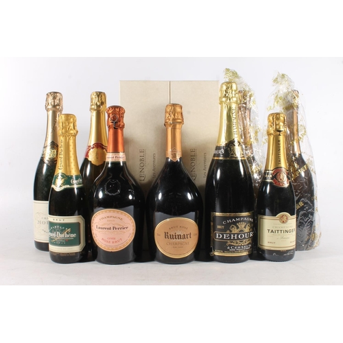 1109 - Champagne to include two bottles of LENOBLE Les Aventures Brut Grand Cru Blanc de Blancs, 12% abv. 7... 