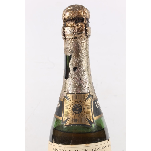 1114 - LANSON PERE & FILS 1920 Extra Dry Champagne no abv or vol stated, wine merchants label for Liste... 