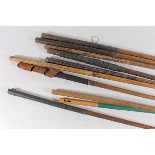 1160 - Eleven old hickory shafted golf clubs including Forrester of Elie and Earlsferry Gem putter, A Compt... 