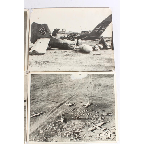 1183 - Press photographs of to include The Vultee Vengeance dive bomber, On the Flight deck of HMS Victorio... 