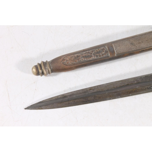 1468 - WWII Nazi German Army dagger, the blade by Eickhorn of Solingen, blade length 25cm long, knife lengt... 