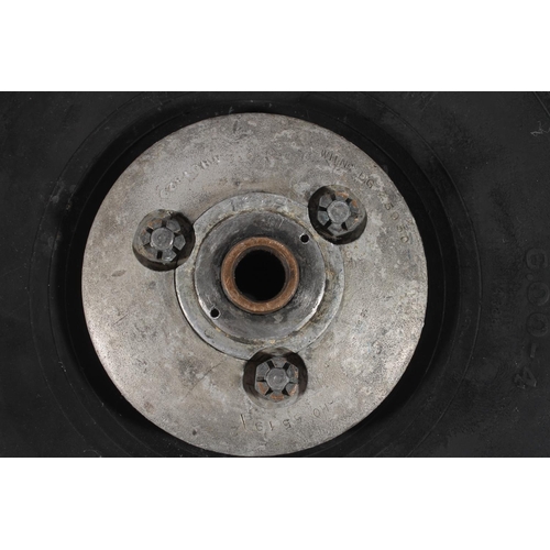 1474 - Aircraft wheel believed to be from a WWII Fairey Firefly fighter plane, 35cm diameter.