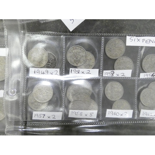 69 - Bag of various British coinage to include Sixpences etc.