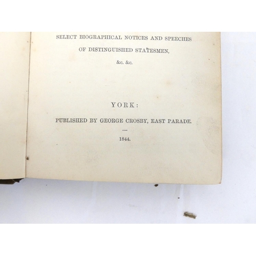 108 - FLETCHER JOHN (Prntr).  Chester Election, 1826 the Complete Poll Book ... also A Collectio... 