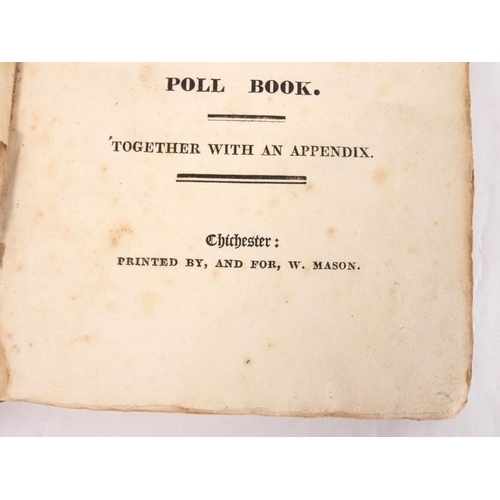 110 - MASON W. (Pubs).  An Account of the Sussex Election Held at Chichester, March 13, 1820 &am... 