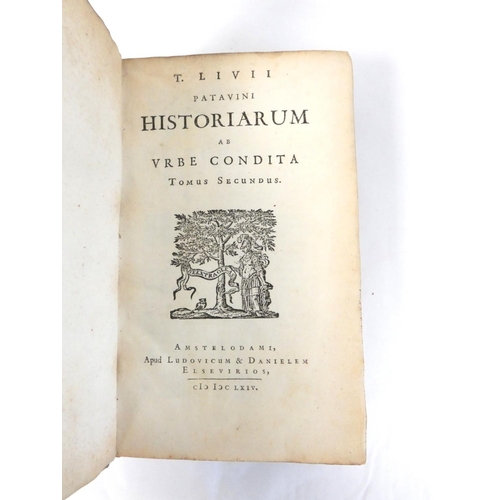 114 - LIVY TITUS.  Historiarum Quod Extat, cum Perpetuis Gronovii et Variorum Notis. 3 vols. 997... 