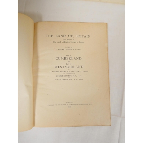 155 - DUDLEY STAMP L. (Ed).  The Land of Britain, Parts 49 & 50 re. Cumberland & Westmor... 