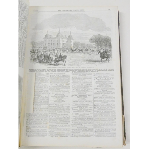 31 - Illustrated London News.  Bound vols. 36 (Jan. to June 1860) & 42 (Jan. to June 1863).... 