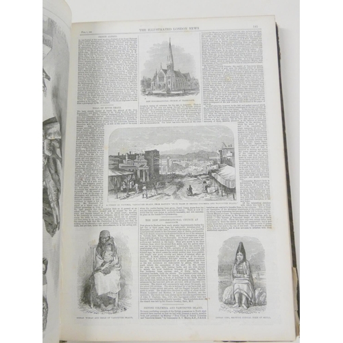 31 - Illustrated London News.  Bound vols. 36 (Jan. to June 1860) & 42 (Jan. to June 1863).... 