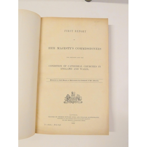 33 - CATHEDRAL COMMISSION.  Report ... into the Condition of Cathedral Churches in England &... 