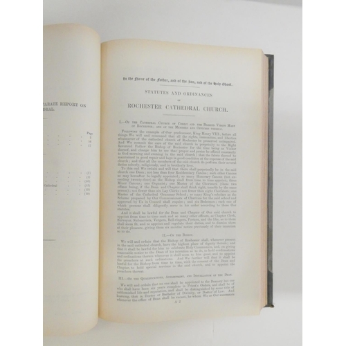 33 - CATHEDRAL COMMISSION.  Report ... into the Condition of Cathedral Churches in England &... 