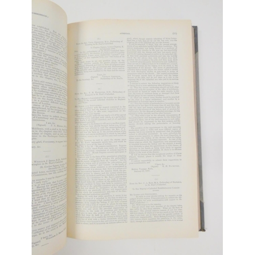 33 - CATHEDRAL COMMISSION.  Report ... into the Condition of Cathedral Churches in England &... 