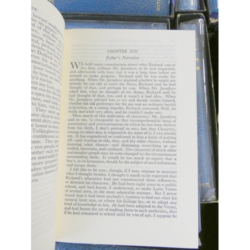 40 - DICKENS CHARLES.  New Oxford Illustrated Dickens. Vols. 1 to 17. Blue leather in slip case... 