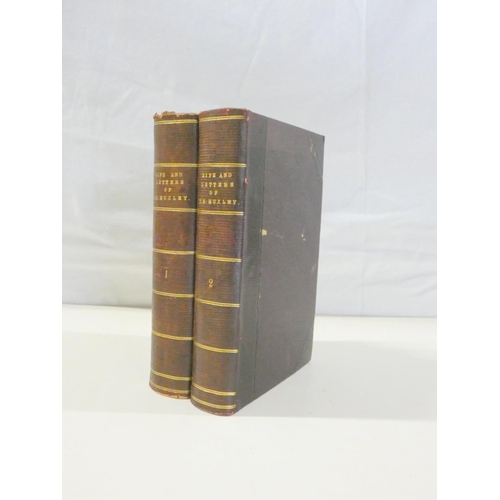 41 - HUXLEY THOMAS HENRY.  Life & Letters, by His Son Leonard Huxley. 2 vols. Frontis &... 