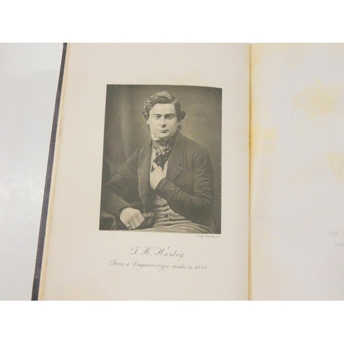 41 - HUXLEY THOMAS HENRY.  Life & Letters, by His Son Leonard Huxley. 2 vols. Frontis &... 