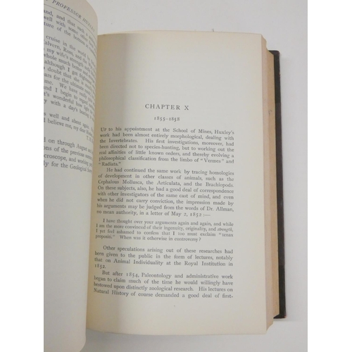 41 - HUXLEY THOMAS HENRY.  Life & Letters, by His Son Leonard Huxley. 2 vols. Frontis &... 