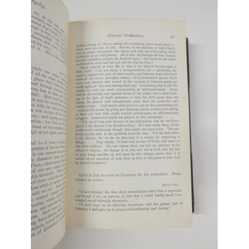 43 - KINGSLEY CHARLES.  His Letters & Memories of His Life, edited by His Wife. 2 vols. Frontis &... 