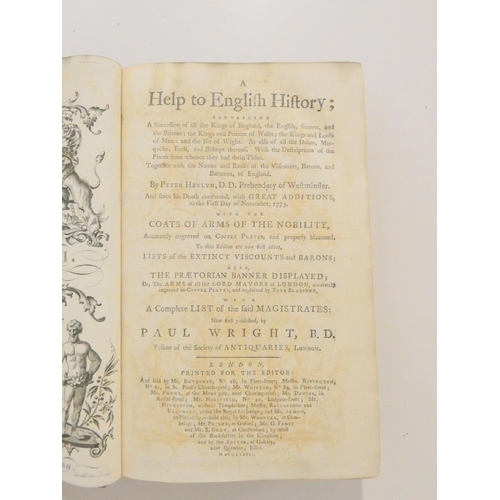 44 - WRIGHT PAUL (Ed).  A Help to English History by Peter Heylyn. Half title. Eng. frontis &am... 