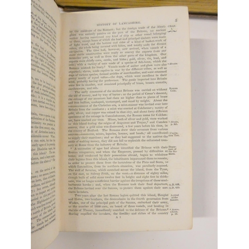 46 - BAINES EDWARD.  History, Directory & Gazetteer of the County Palatine of Lancaster. 2 ... 