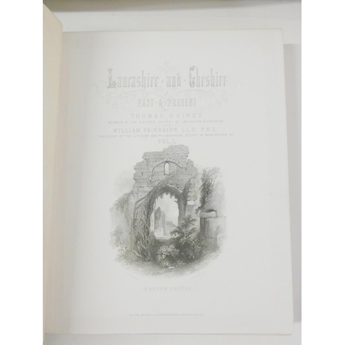 46 - BAINES EDWARD.  History, Directory & Gazetteer of the County Palatine of Lancaster. 2 ... 