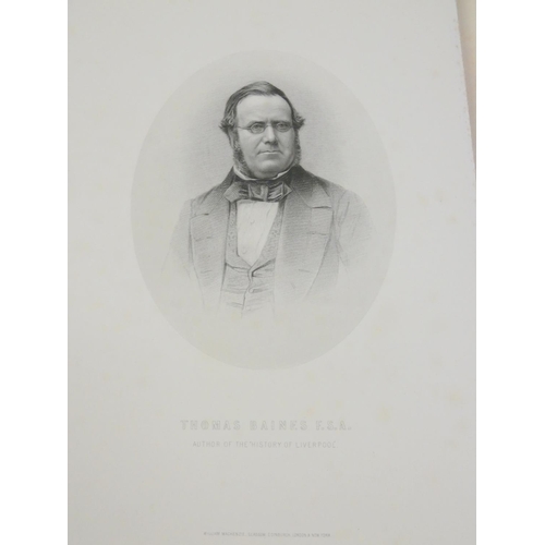 46 - BAINES EDWARD.  History, Directory & Gazetteer of the County Palatine of Lancaster. 2 ... 