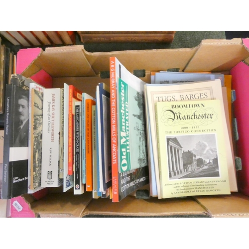 50 - Lancashire & Manchester.  A carton of softback publications.