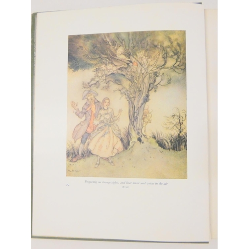 57 - RACKHAM ARTHUR (Illus).  Rip Van Winkle. Tipped in col. plates. Quarto. Nice green cloth gilt, some ... 