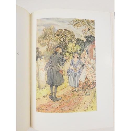 57 - RACKHAM ARTHUR (Illus).  Rip Van Winkle. Tipped in col. plates. Quarto. Nice green cloth gilt, some ... 