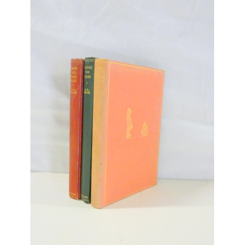 59 - MILNE A. A.  Winnie the Pooh, 1st ed. in green cloth (ownership inscriptions), 1926; Now We are Six,... 