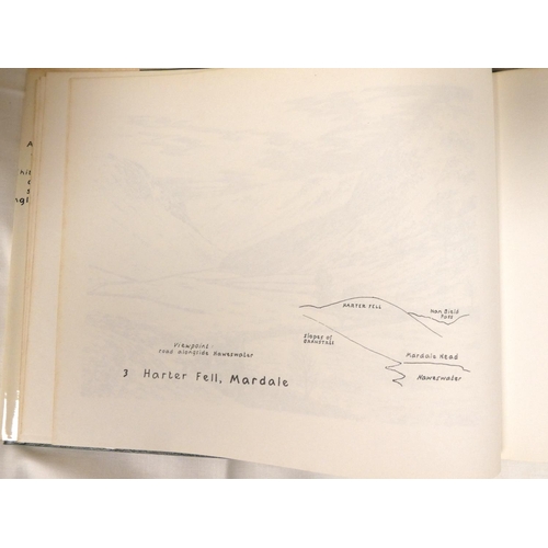 67 - WAINWRIGHT A.  Lakeland Mountain Drawings. The set of 5 vols. Oblong quarto. 1st eds. in d.w's.... 