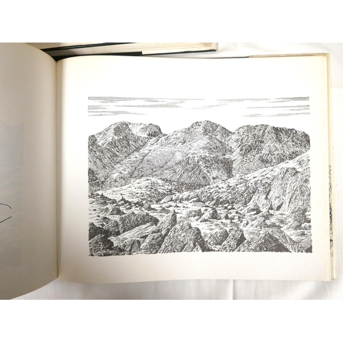 67 - WAINWRIGHT A.  Lakeland Mountain Drawings. The set of 5 vols. Oblong quarto. 1st eds. in d.w's.... 