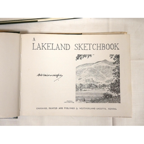 69 - WAINWRIGHT A.  A Lakeland Sketchbook. The set of 5 vols. Oblong in rather worn d.w's.... 