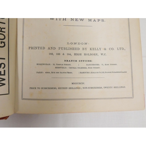 77 - KELLY & CO.  Directory of Cumberland & Westmorland. 2 fldg. maps. Orig. red cloth, worn cond... 