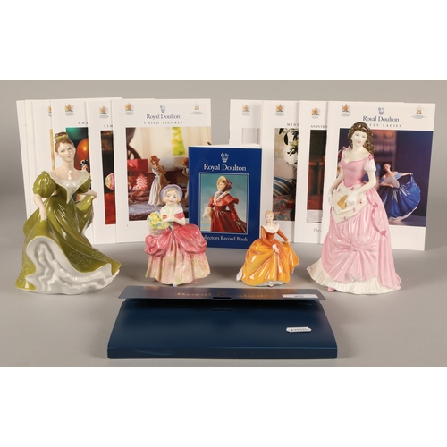 25 - Four Royal Doulton figures, Lynne HN4155, Lynne HN2329, Cissie HN1809, and Fragrance HN3220(4)